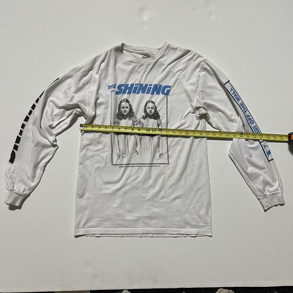 Vans The Shining Horror House of Terror Twins White T Shirt Adult M Long Sleeve - Picture 4 of 10